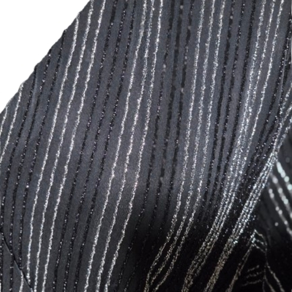 Torrid Black Glitter Stripe Wrap Dress Size 2 (18/20) NWOT - Picture 6 of 6